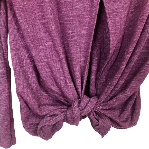 Free People Tara Split Back Turtleneck Thermal Sweater Size XS - Picture 7 of 11